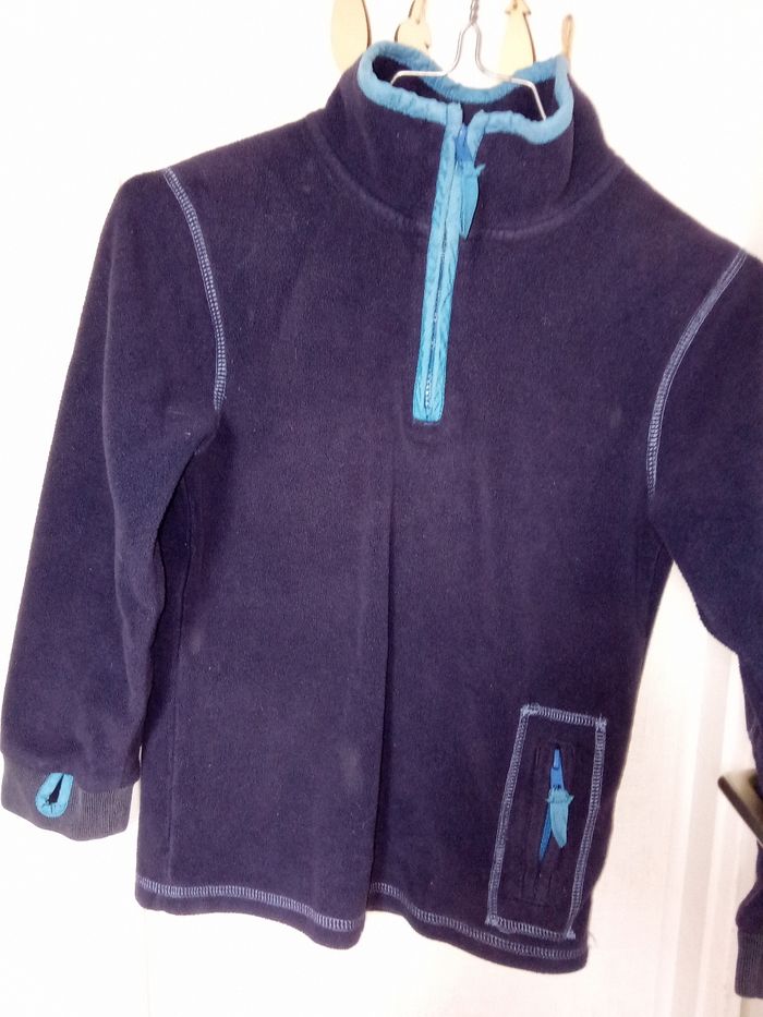Pull polaire Marine garçon 7-8 ans, hiver - photo numéro 2
