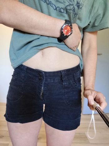 Short velours noir
