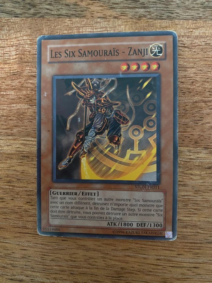Carte Yu-Gi-Oh! Les six samouraïs - Zanji STON-FR011