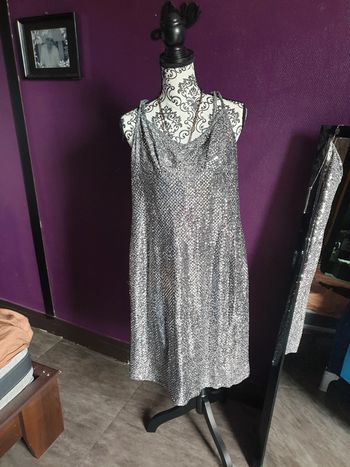 Robe de soirée argenté 💖