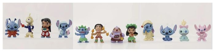 Lot 12 figurines neuves stitch Disney