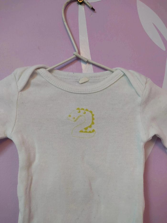 Lot 3 body manches longues 3 mois - photo numéro 2