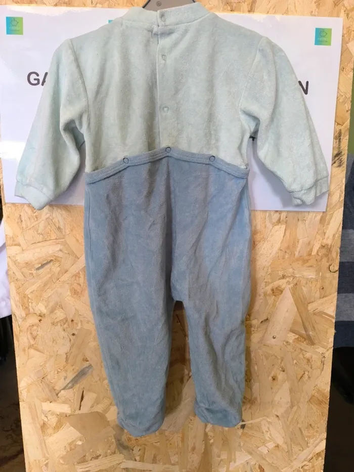 324990 pyjama bleu bi-colore garçon 18 mois winkie's - photo numéro 2