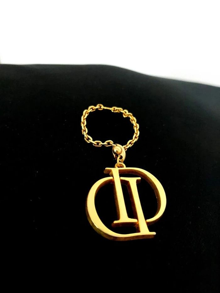 Magnifique porte clé Decat Paris en plaqué or vintage