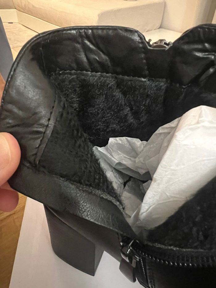 Bottine noir à talons - photo numéro 3