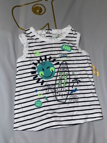 Débardeur 12 mois smiley baby