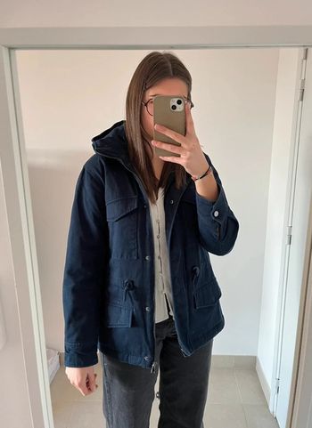 Blouson/parka bleu Marie Caroll