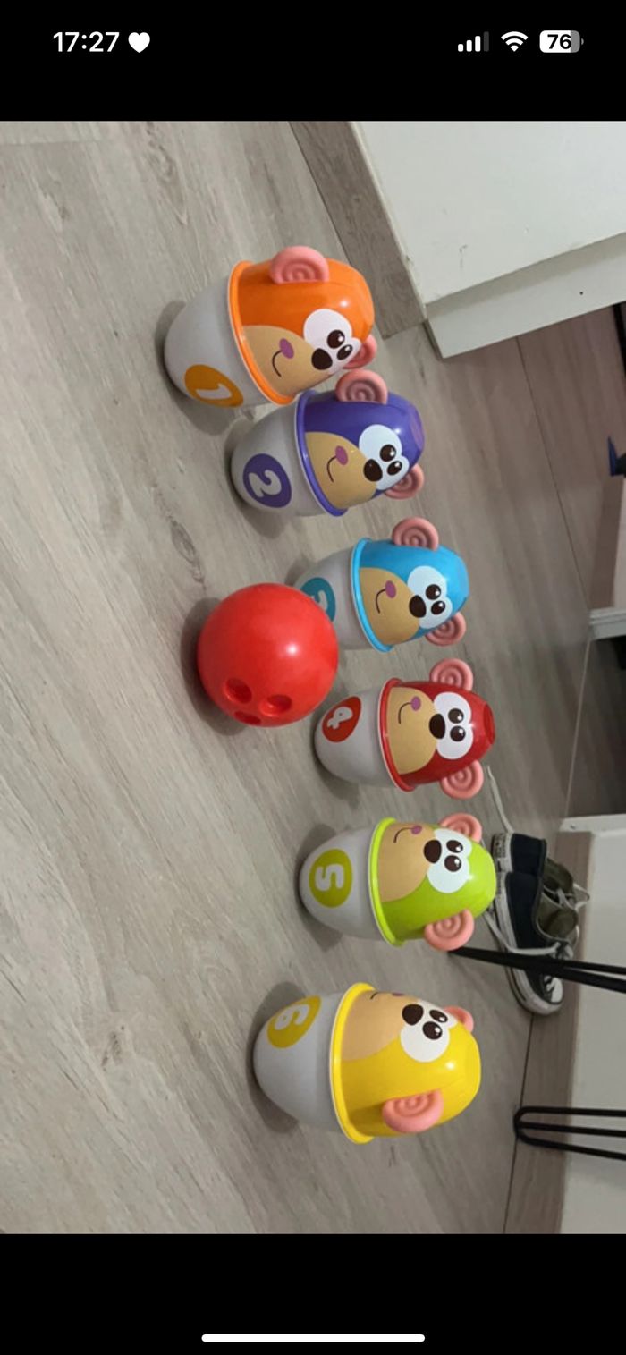 Jeux de bowling singe