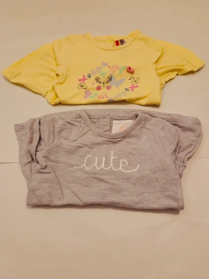 Lot 2 robes manches longues 12 mois