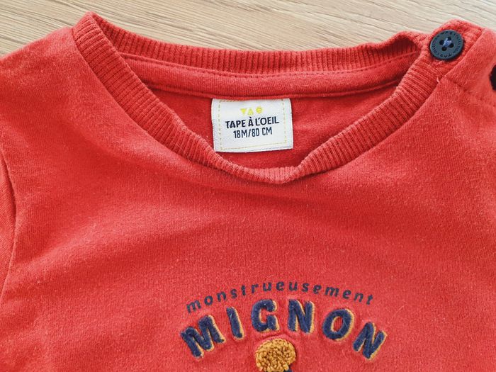 🎿 T-shirt manches longues "Monstrueuse Mignon" TAPE à l'œil - 18 mois 🎿 - photo numéro 6