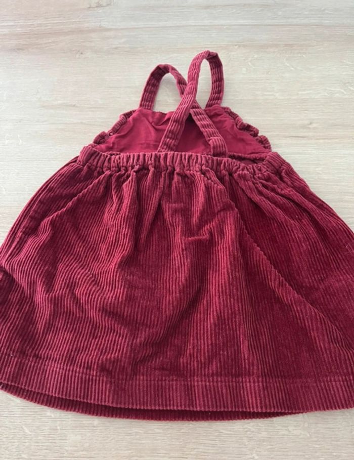 Robe velours rouge bordeaux - photo numéro 2