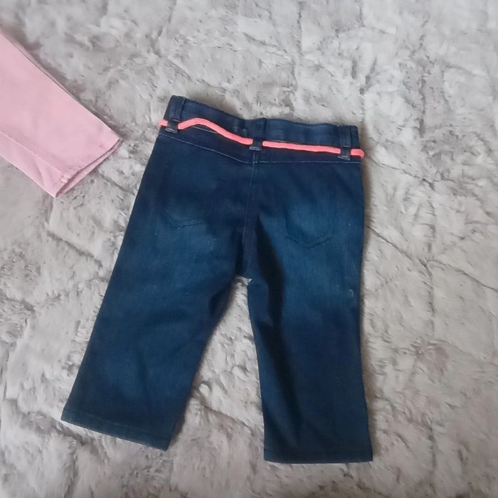 Joli lot de 2 pantalons 9 mois 🌹 tex 🌹 très bon état - photo numéro 3