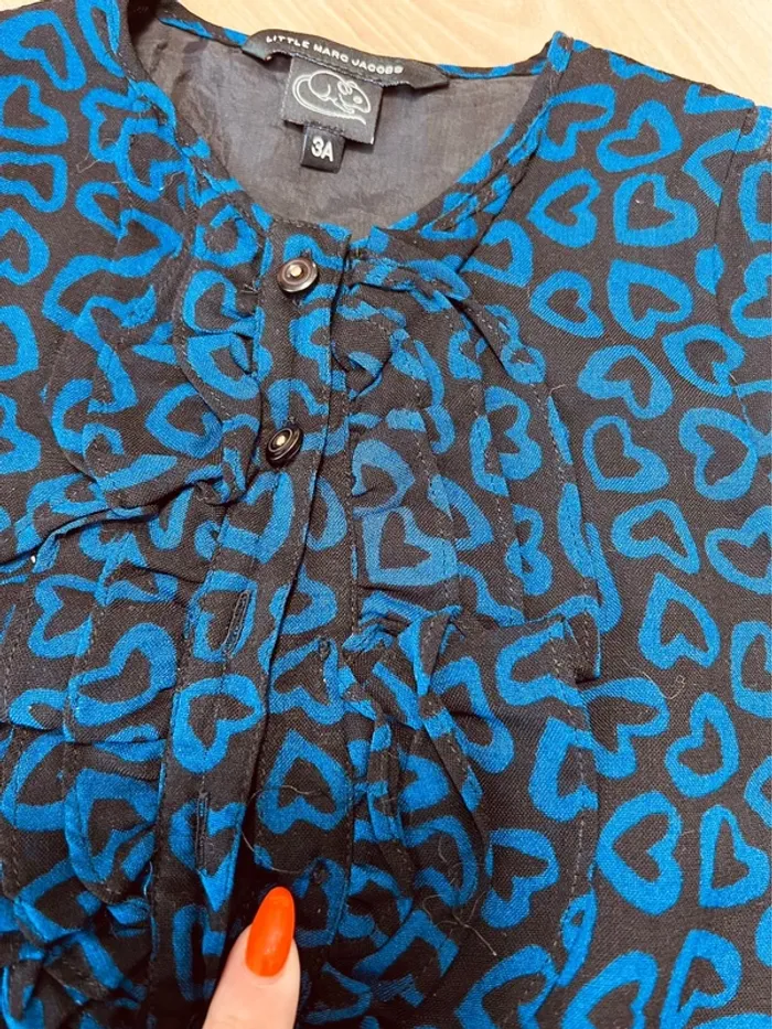 Taille 3 ans robe et pantalon fille Little Marc Jacob noir et bleu 🩷 - photo numéro 5