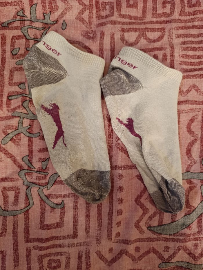 Chaussettes femmes blanches et grises - photo numéro 3