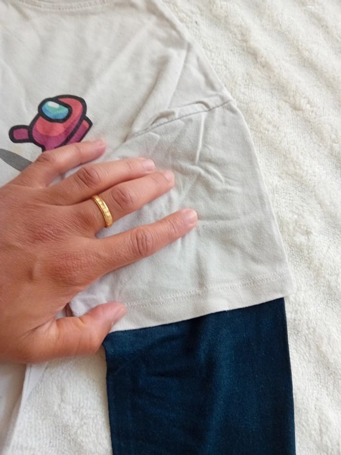 Tshirt ML garçon 6ans 🩶💙 - photo numéro 4