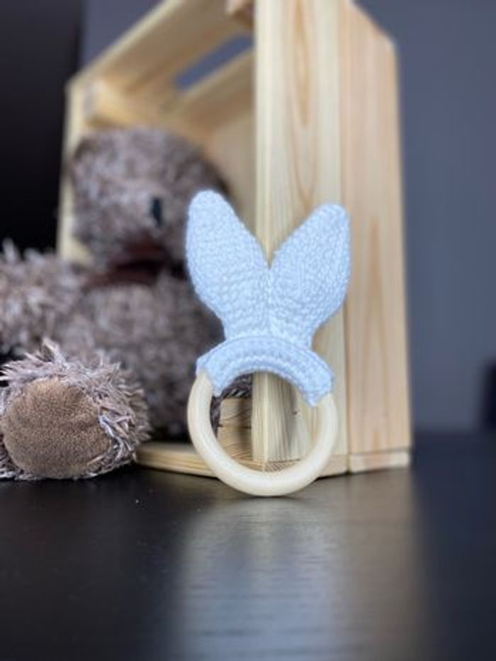 Hochet simple oreilles de lapin - photo numéro 4