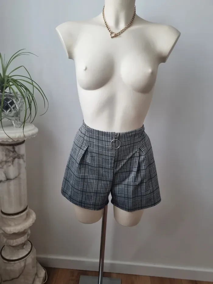 Short vichy en coton - photo numéro 8
