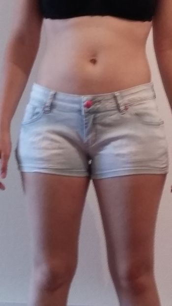 Short en jeans