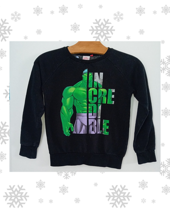 Sweat d'hiver Marvel/Avengers  Hulk 8 ans