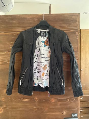 Veste kaporal noir imperméable