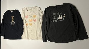 Lot 3 t shirts manches longues 8 ans