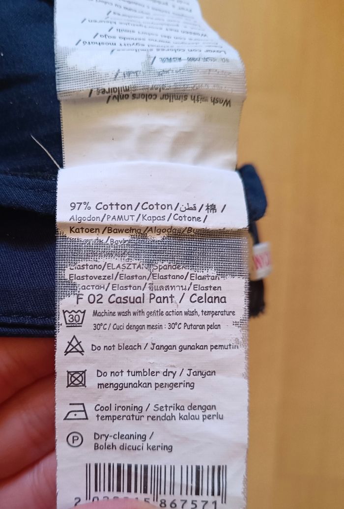 Pantalon chino bleu marine Camaïeu - photo numéro 6