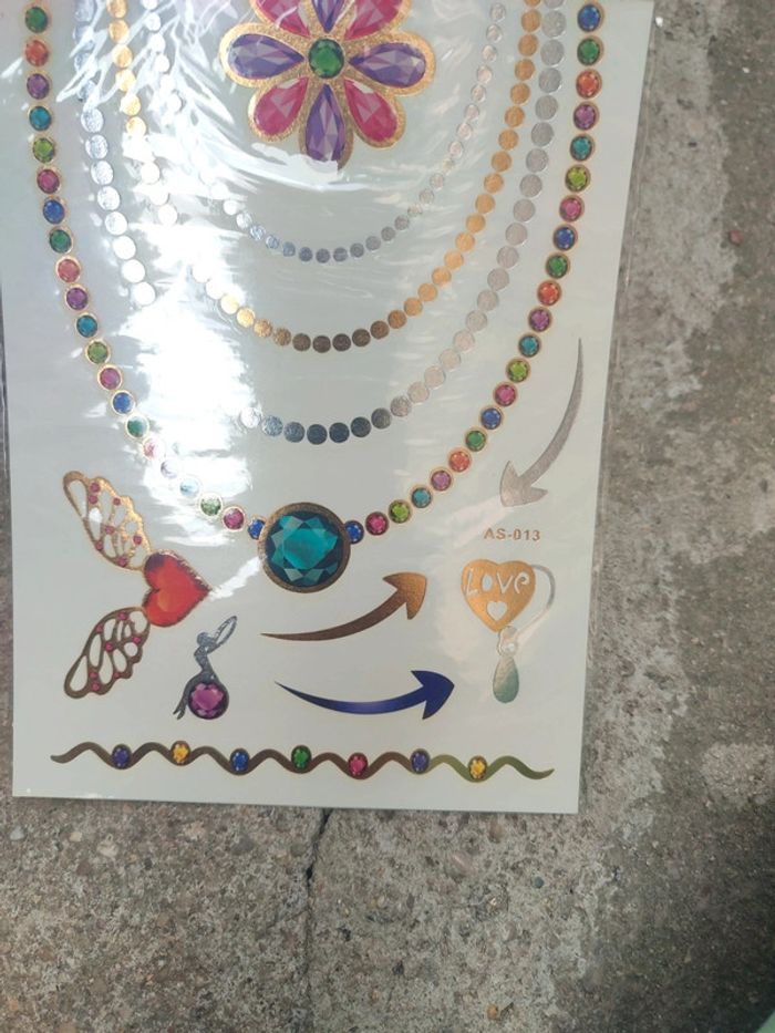 Tatouage temporaire plaquette - photo numéro 3