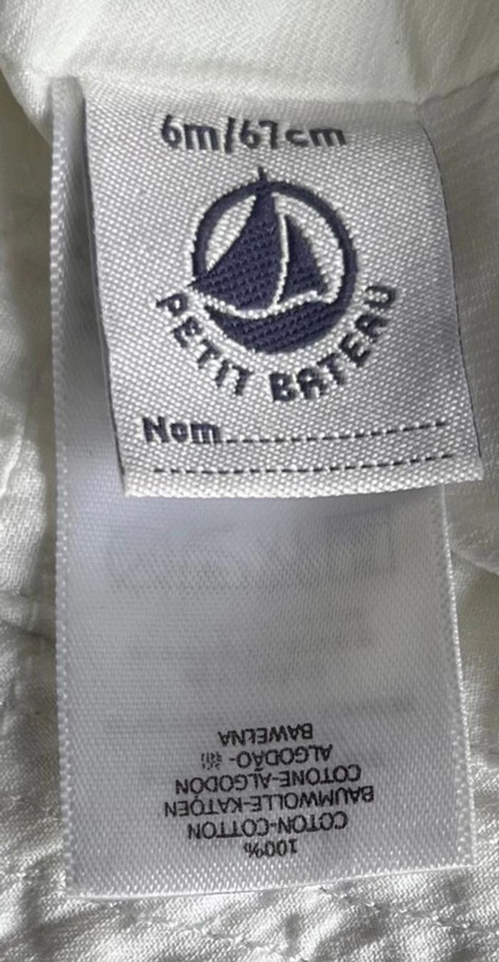 Bob bébé Petit Bateau - 6 mois - 100% coton - photo numéro 3