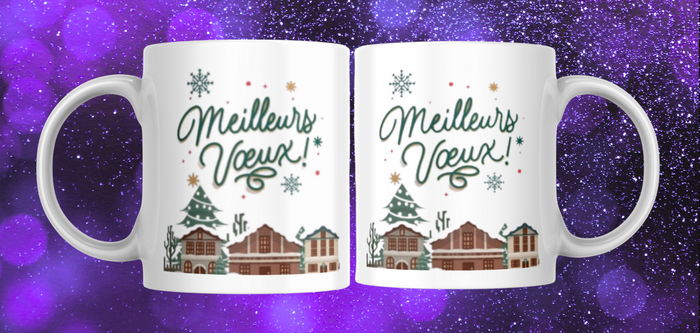 Mug De Noel Maison De Noel Meilleurs Vœux, Décoration Pour Les Meilleures Amies, Sœurs, Collègues, - photo numéro 2