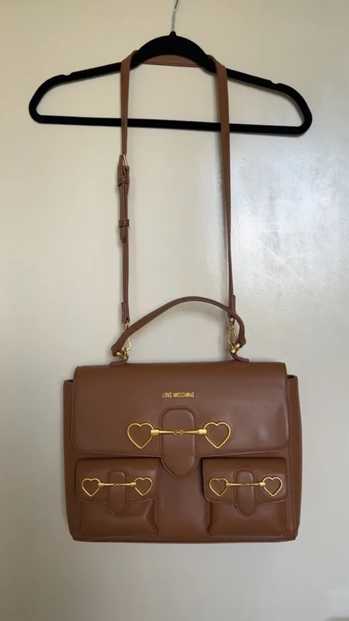 Sac à main Love Moschino marron camel 🤎