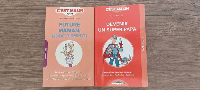 Lot 2 livres : futur maman, super papa