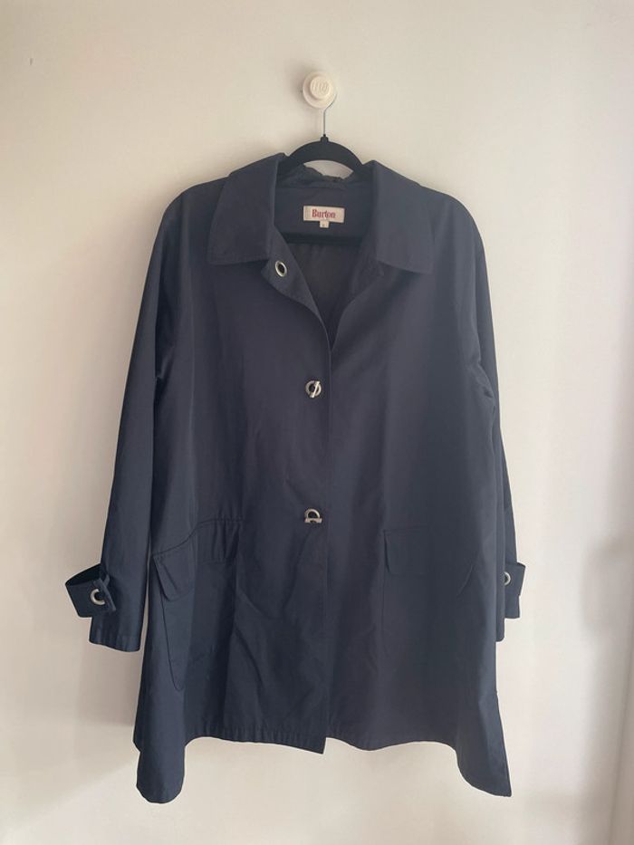 Veste Imperméable Vintage Burton Bleu Marine