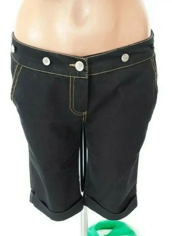 Beau pantacourt corsaire bermuda legging noir taille M 38