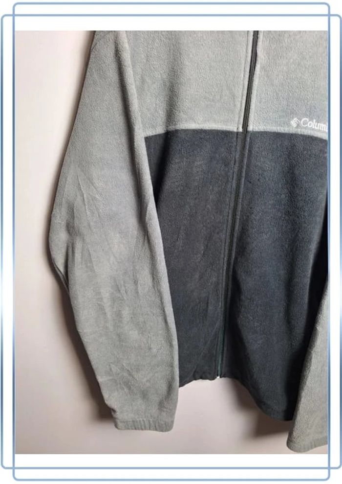 veste Polaire Columbia  grise et noir homme / taille 2XL / brodé - photo numéro 2