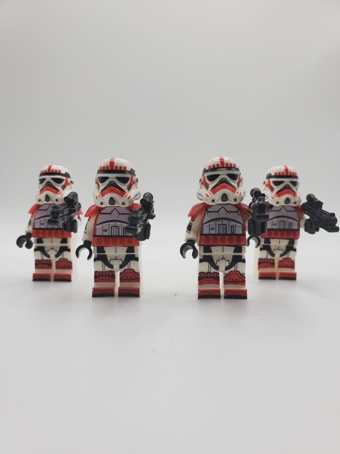 Figurines type lego 4 stormtroopers star wars