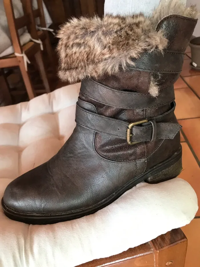 Bottines fourrées
