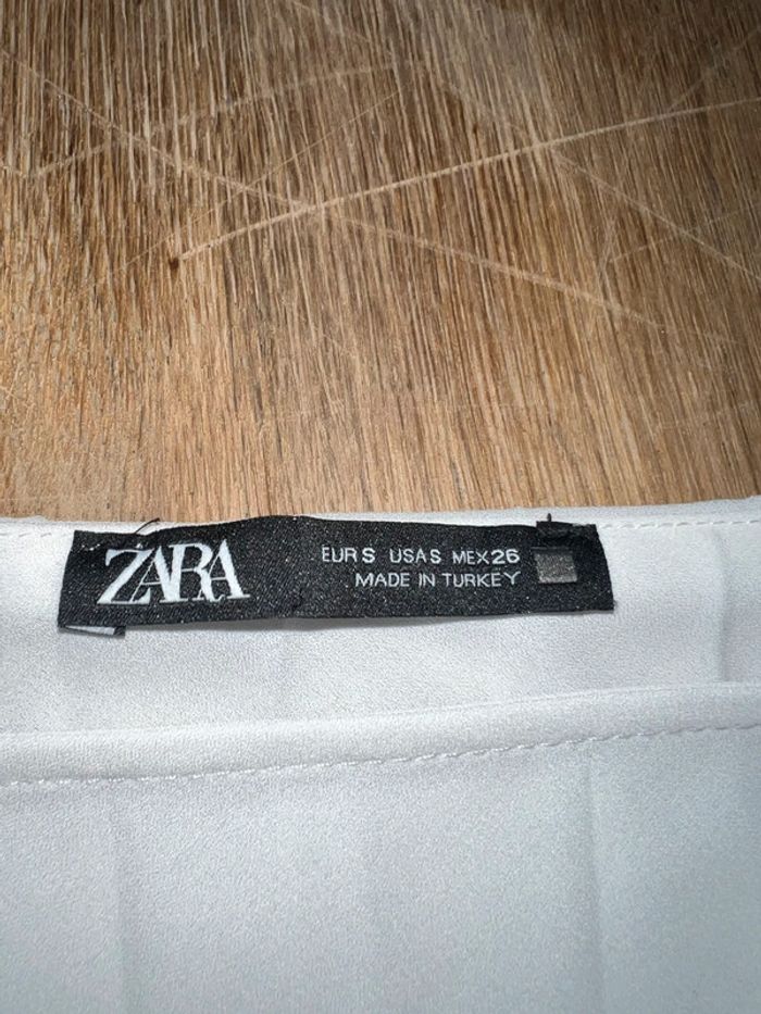 Blouse plissée blanche Zara 36 🌸 - photo numéro 3