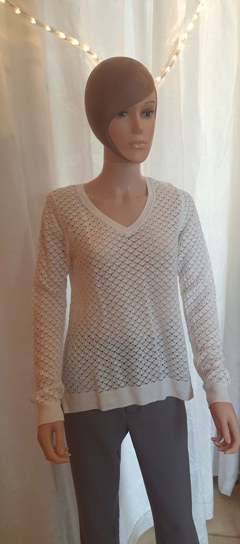 Haut crème "Kiabi" taille L