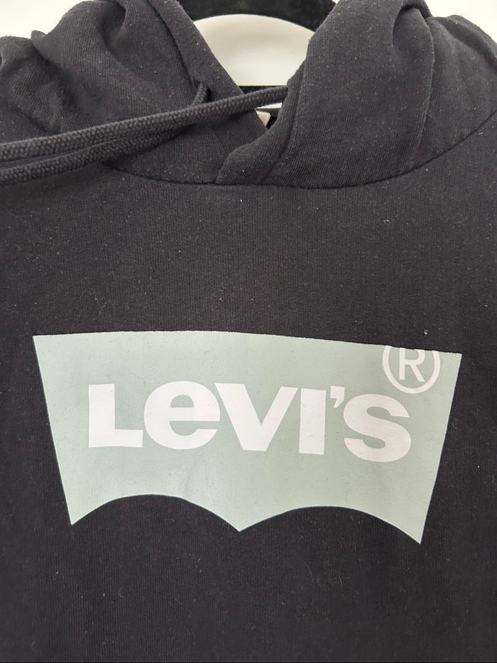 Sweat noir molletonné à capuche levi’s L - photo numéro 5
