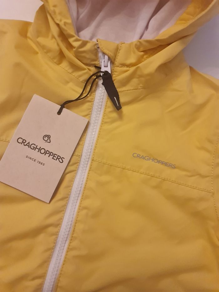 Imperméable coupe-vent Craghoppers neuf jaune taille 7-8ans - photo numéro 4