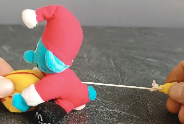 Peluche Schtroumpf de noël vibrante vintage - McDonald's - photo numéro 6