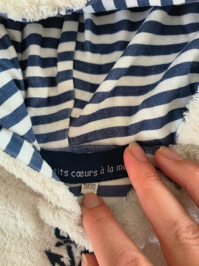 Surpyjama Les Petits Cœurs A La Mer garçon 3 mois - photo numéro 2