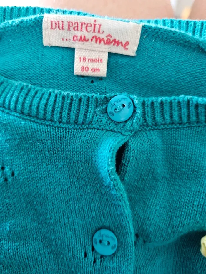 Gilet bleu 18 mois du pareil au même - photo numéro 3