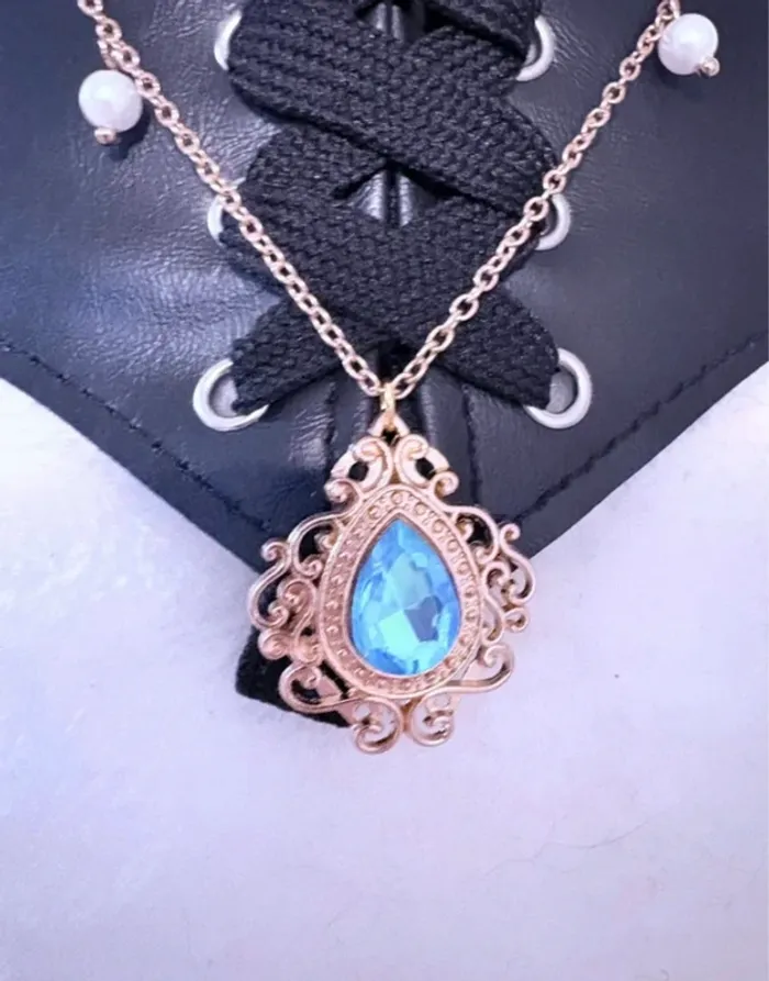Serre taille corset ajustable avec chaîne et bijoux Witch doré - photo numéro 2
