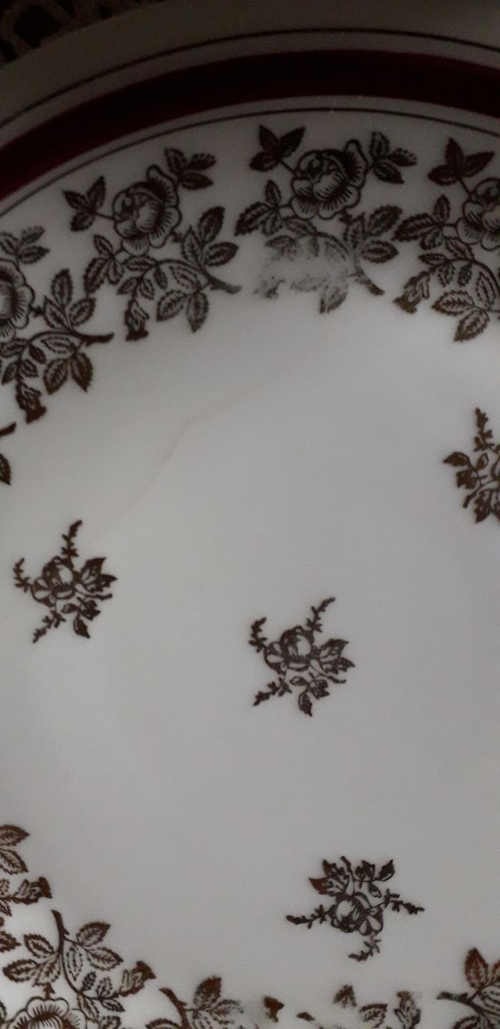 Assiettes à dessert porcelaine - photo numéro 2