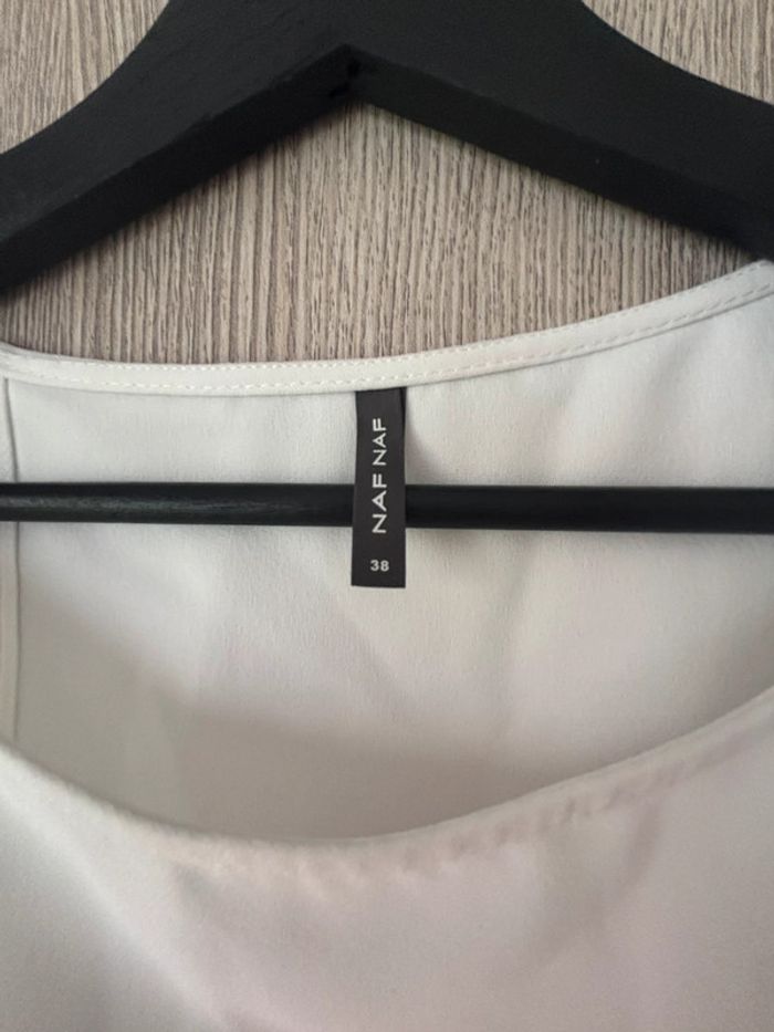 🖤 sublime combishort très classe noir et blanc - Naf Naf - T38 - photo numéro 3
