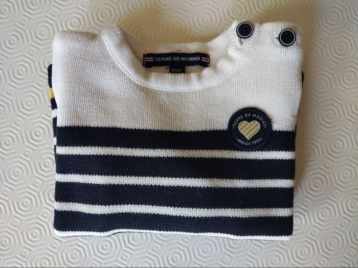 Pull marinière Terre de marins taille 18 mois - photo numéro 6