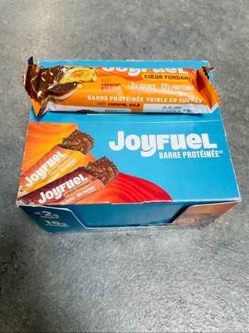 Joyfuel barre proteinée cœur fondant goût caramel salé 12 barres x50g