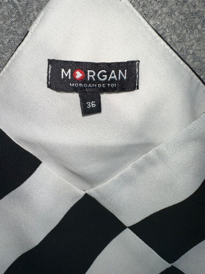 Top débardeur noir et blanc Morgan - photo numéro 2