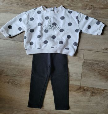 Ensemble pull et legging molletonné taille 18 mois